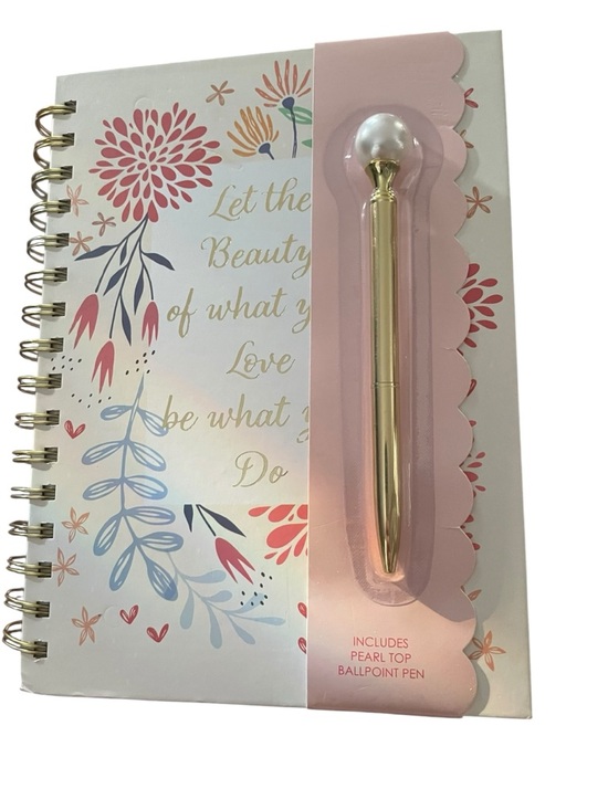 Votum Other - Floral Notebook with Pen NWT
